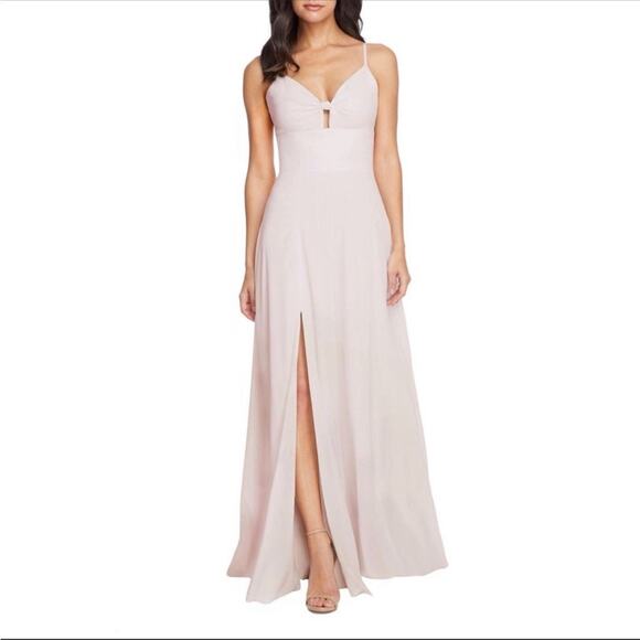 Dress the Population Pink Cambria Tie Bodice Evening Dress, NWOT, Size Small - Picture 1 of 10